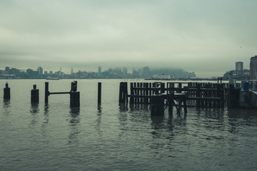 New York Skyscrapers Covered In Cloud