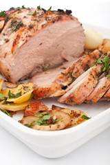 Boneless Pork Loin Roast with Herbed Pepper Rub