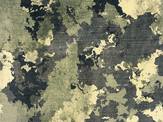 Dirty camouflage fabric texture for background