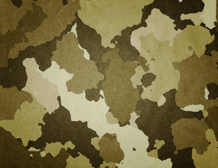 Dirty camouflage fabric texture for background