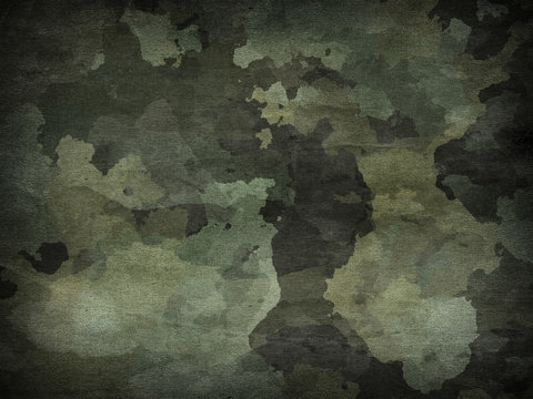 Dirty camouflage fabric texture