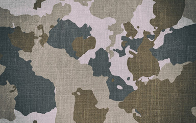 Dirty camouflage fabric texture for background © Cornflowerz