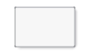 Empty whiteboard magnetic marker with shadow