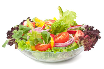 serving of healthy vegetables salad