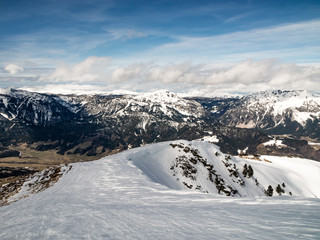 Panorama view from top of Pleschnitz - Austria