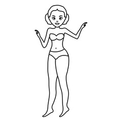 beautiful woman with swimsuit