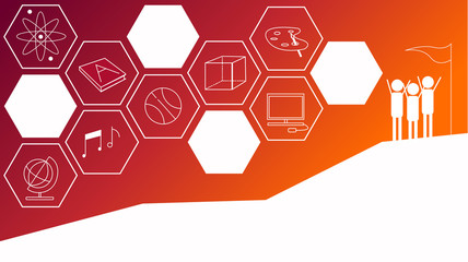 education vector background