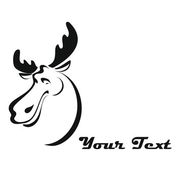 Emblem Elk with big antlers