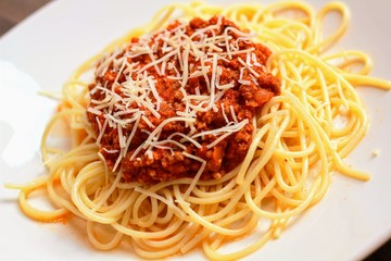 Naklejki  Spaghetti bolońskie z pomidorem