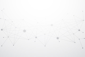 Abstract network connection technology background. Vector illustration