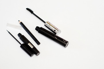  makeup set for face makeup on white background