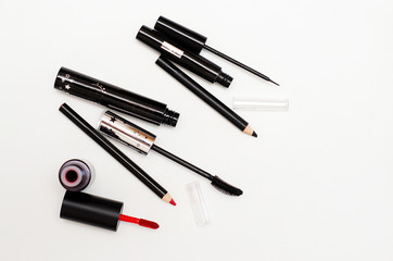  makeup set for face makeup on white background