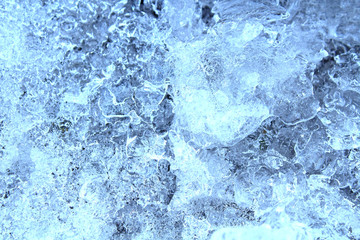 Natural ice. Frozen water. Close-up. Background. Texture.