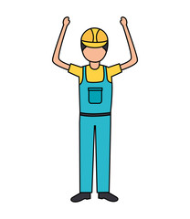 construction worker in overall