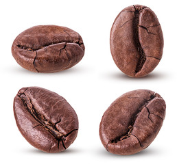 Set roasted coffee beans