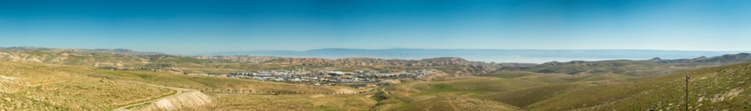 Panorama of Industrial Zone, Mishor Adumim, Ma'aleh Adumim, Israel.