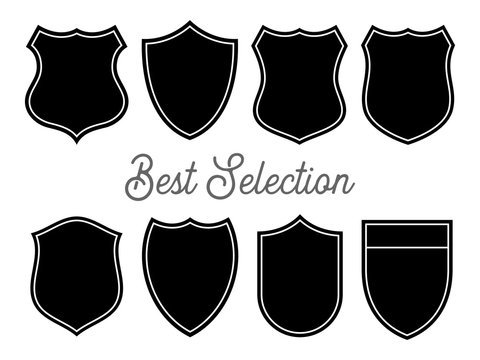 Badge Shape Set Vector Template (Best Selection)