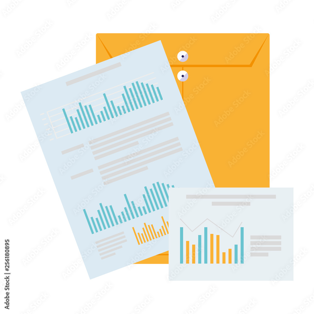 Poster manila envelope with financial documents