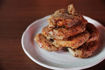 Japanese fried chicken , Traditional Nagoya fried chicken japanese food