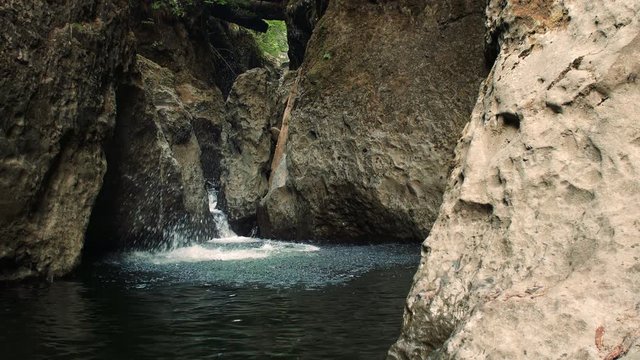 Front Flip Cliff Jump in Washington Rocky Canyon