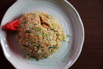 Fired rice chahan japanese fried rice