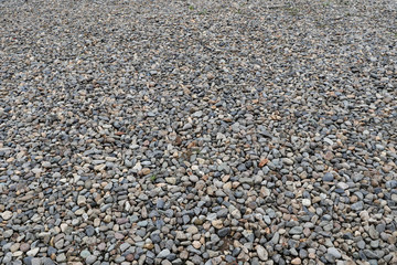 Coarse gravel, black and gray. Background texture
