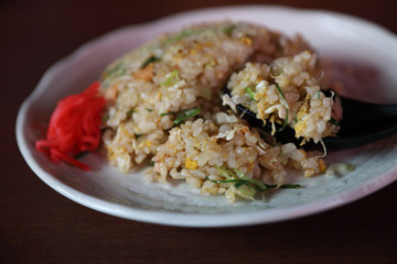 Fired rice chahan japanese fried rice