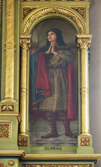 Saint Emeric, altarpiece on the main altar in the church of Saint Martin in Zagreb, Croatia