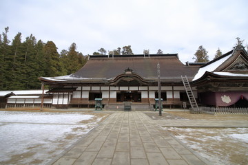 高野山 金剛峯寺 主殿 (雪景色)