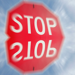 Zooming in on a Stop sign 