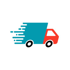 Fast shipping or delivery concept vector illustration