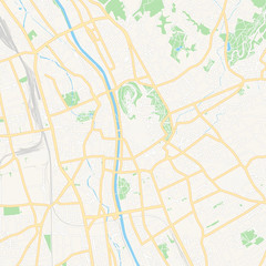 Obraz premium Graz, Austria printable map