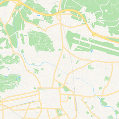 Klagenfurt, Austria printable map