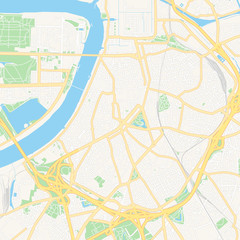 Antwerp , Belgium printable map