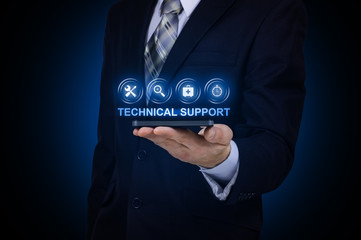Technical Support Customer Service Business Technology Internet Concept.