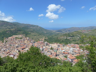 Fototapeta premium Dorf auf Sizilien