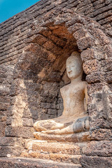 Buddha statue in the ancient Si Satchanalai Historical Park