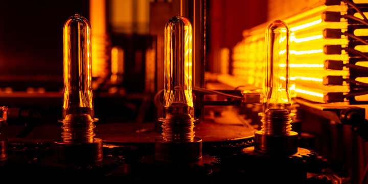 production of plastic bottles line