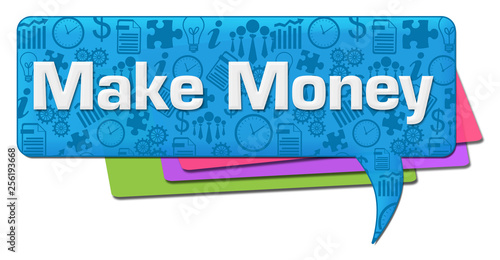 Make Money Business Symbols Blue Colorful Comment Symbol 18286 - 