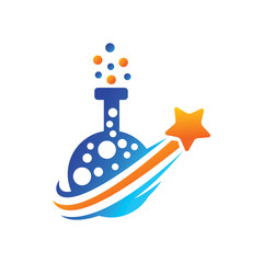 Success Star Logo Design Template Isolated