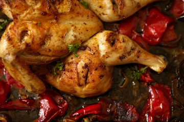 Baked chicken with vegetables