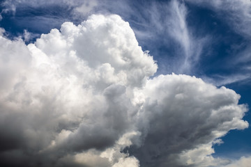 blue sky with white clouds