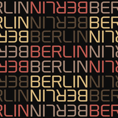 berlin, germany seamless pattern
