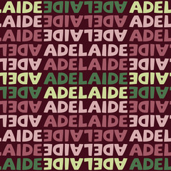Adelaide, Australia seamless pattern