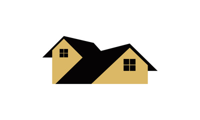 silhouette house vector