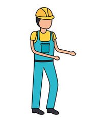 construction worker in overall