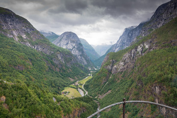 An image from Stalheim. Naeroydalen valley. Norway