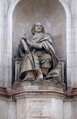 Fototapeta premium Bossuet by Jean Jacques Feuchere, Fountain of the Sacred Orators, Place Saint-Sulpice in Paris, France 