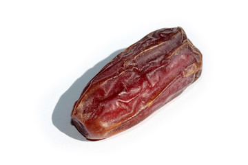Dried date palm in white background