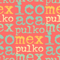 Acapulco, mexico seamless pattern